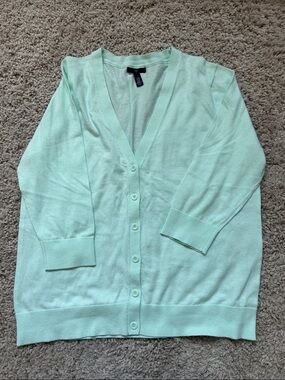 Gap cardigan mint green XXL NWOT never worn, factory creases! Button up